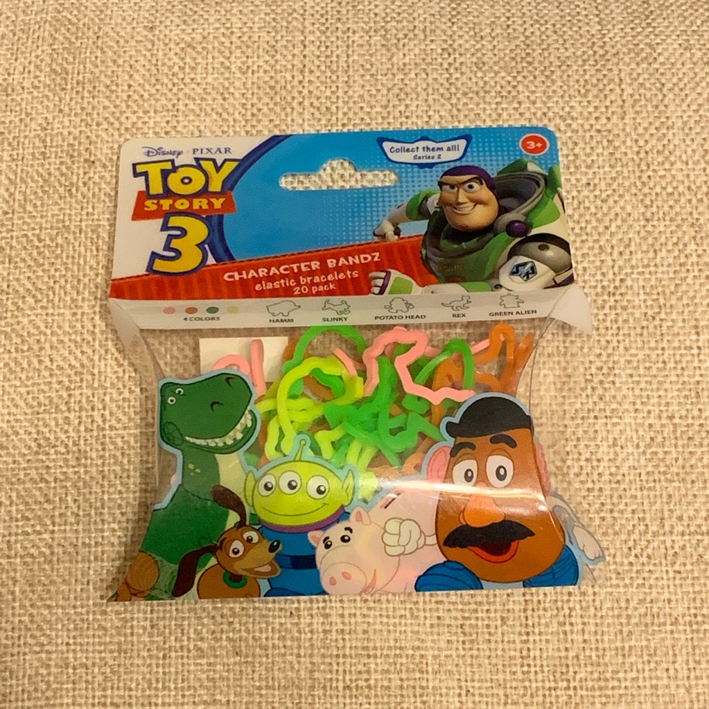 Toy Story Character Bandz Plastic Rubber Bands Nwt